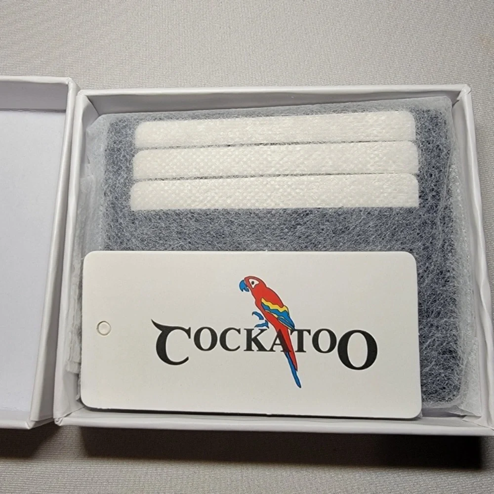 Cockatoo Leather Card Holder RFID Brown - NIB